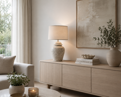 Bordslampa i porslin