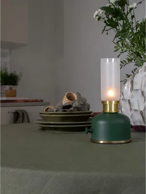 Frida USB Bordslampa Mörkgrön