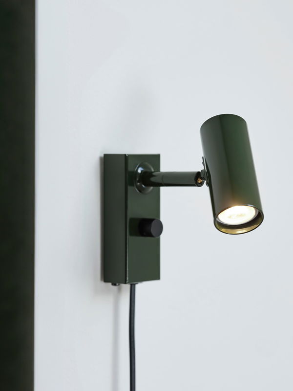 Cato LED Vägglampa Skogsgrön/Svart