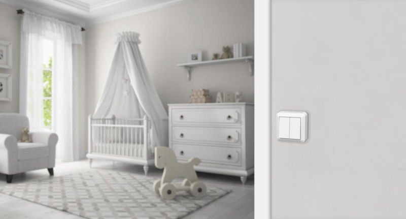 Strömbrytare UTP kron, Connect 2 Home