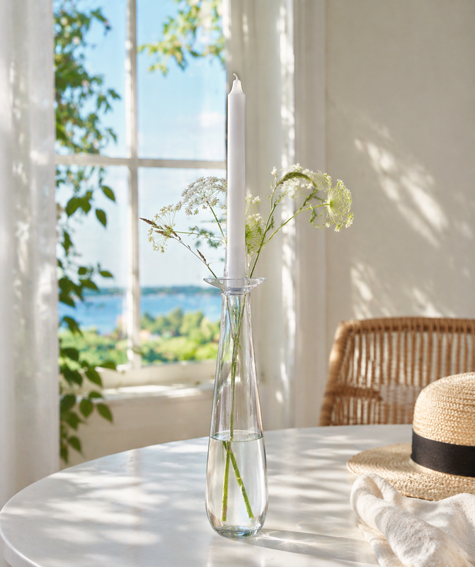 Kling Ljushållare Glas Klar