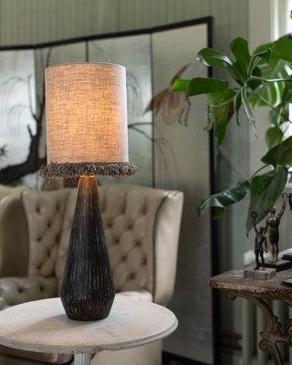 Retro lampskärm med frans