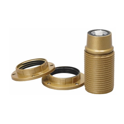 Lamphållare E14 Gängad Guld