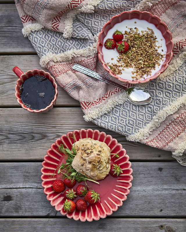 Hulda Serie Korallröd