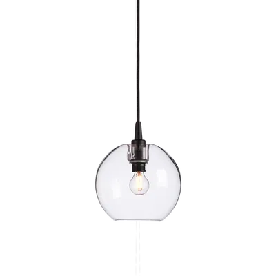 Gloria Taklampa D19 Svart/Klar