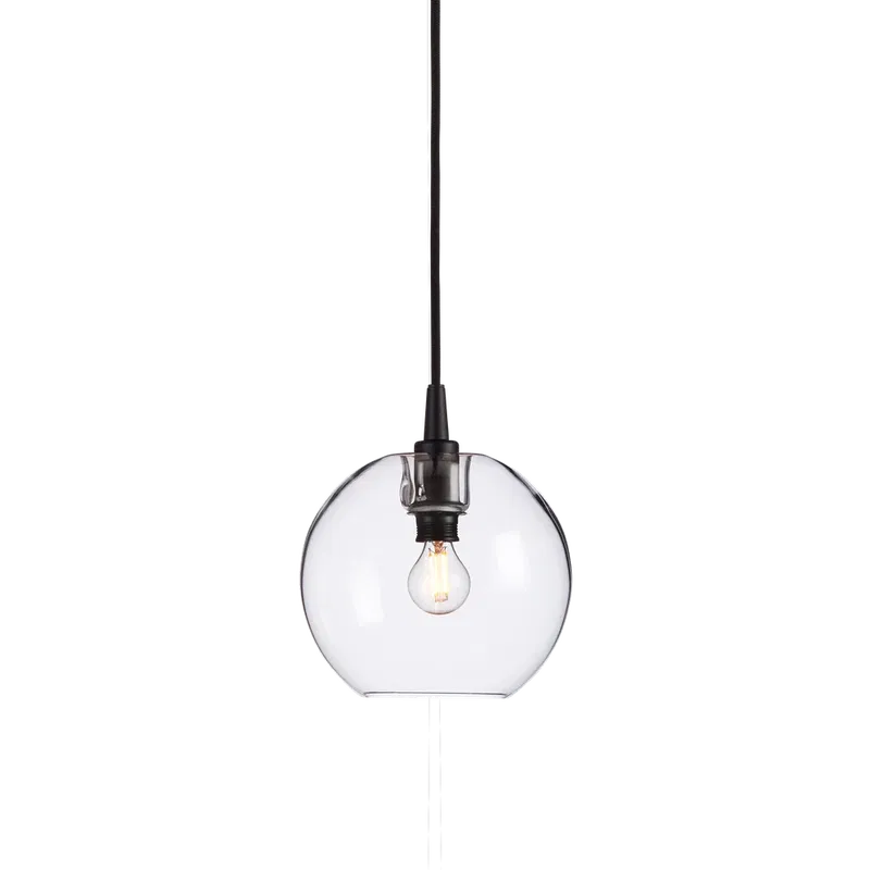 Gloria Taklampa D19 Svart/Klar