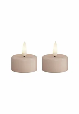 LED Värmeljus 4x4,5 Rose 2-p