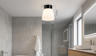 Open Klara Plafond IP21 Svart/Matt