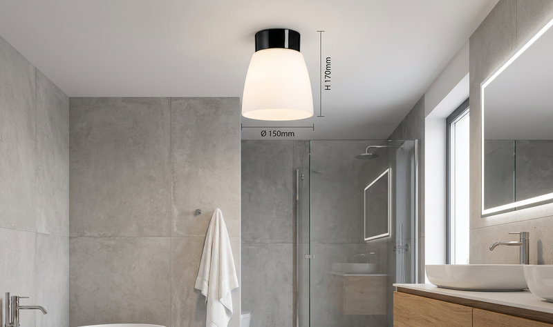 Open Klara Plafond IP21 Svart/Matt