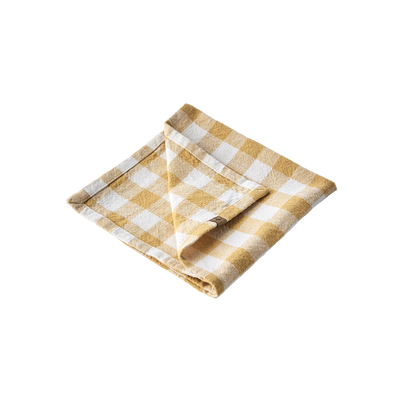 Ingrid Servett 40x40 Gul/Vit