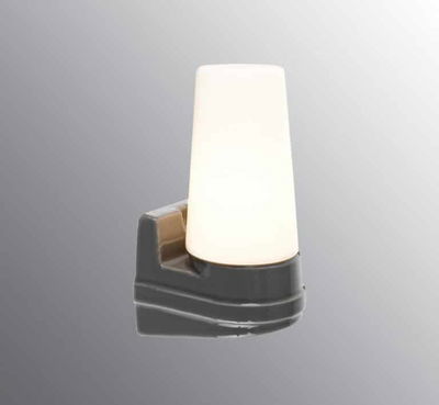 Bernadotte Vägglampa Enkel IP44 Grå