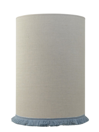 Carolin Skärmar Cylinder Natur/Ljusblå Frans