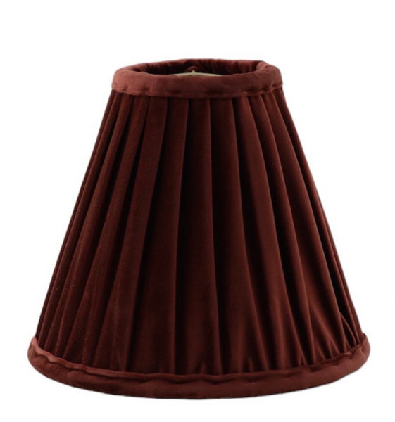 Anastacia Sammet Toppringskärm Mörkrost/Guld