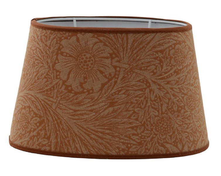 Marigold Woven Skärmar Oval Madder William Morris