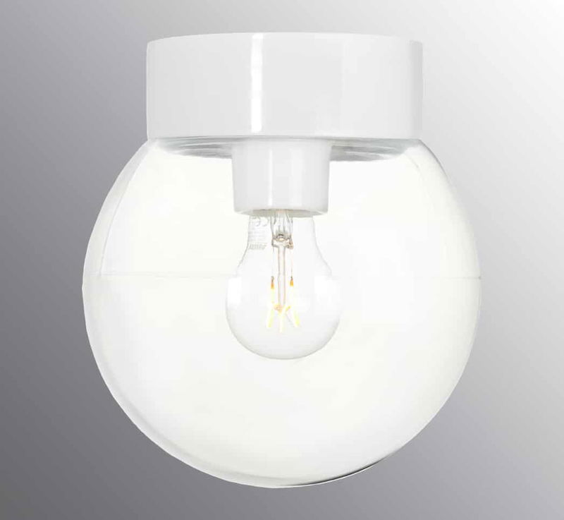 Classic Glob 20cm IP44 Vit/Klar