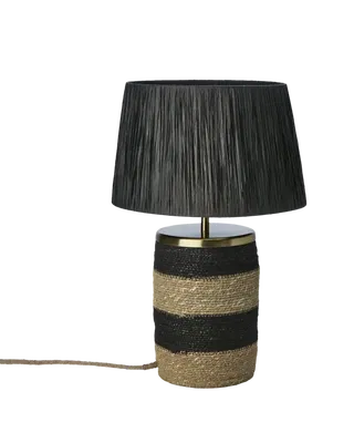 Lando Bordslampa H47 Svart/Natur