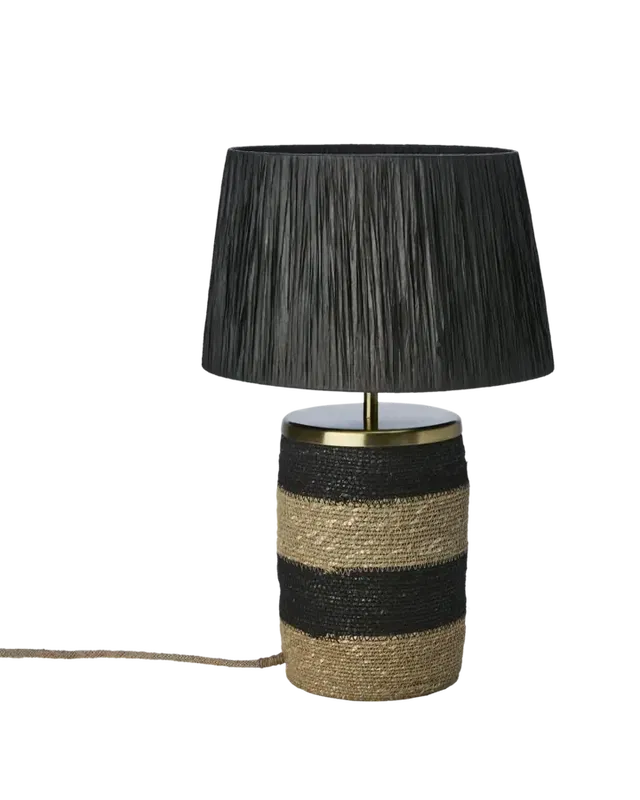 Lando Bordslampa H47 Svart/Natur