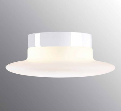 Cairo Large Sensor Plafond Vit/Opal IP44
