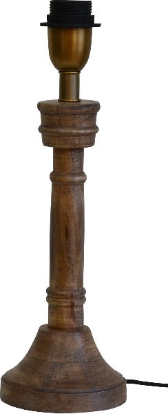 Nottingham Lampfot H38 Åldrat Trä