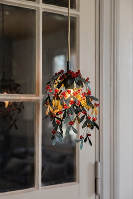 Grön/Röd Mistel - Juldekorationer