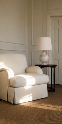 Carolin Dimrosa lampskärm med Positano Bordslampa