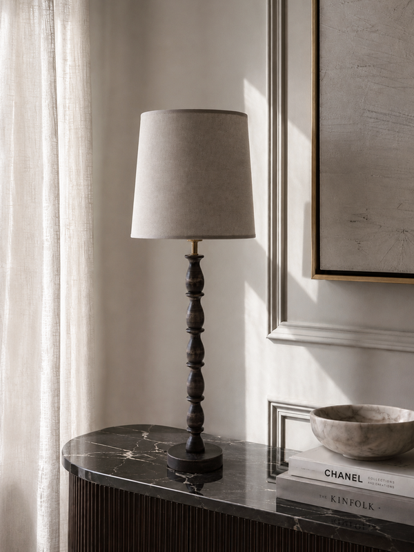 Carolin Lampskärm Oval med Noma Bordslampa