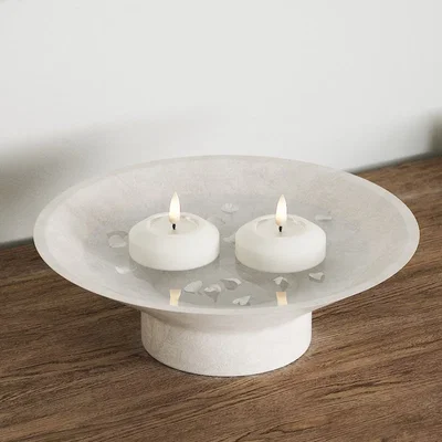 Stämningsfulla vita LED-värmeljus