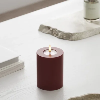Röda blockljus - LED-ljus Deluxe Homeart