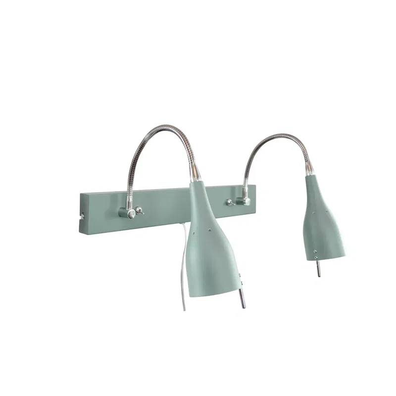 V472 Tanum Vägglampa 2L Gröngrå