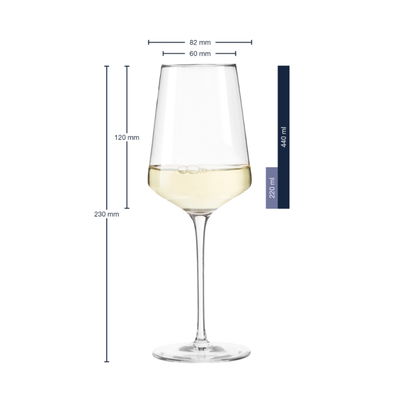 Vitvinsglas puccini 400ml 6-pack