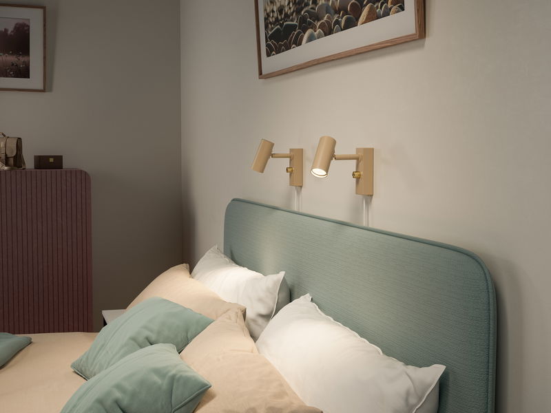 Cato LED Vägglampa Nougat/Mässing