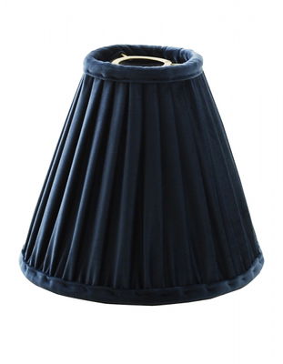 Anastacia Sammet Toppringskärm Mörkblå/Guld