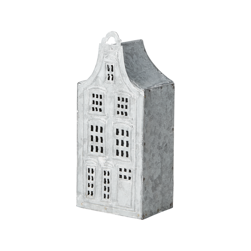 Fenix Ljuslykta Hus L8/H18 Grå/Vit