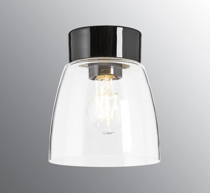 Open Klara Plafond IP21 Svart/Klar