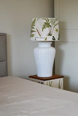 Dahlia Lampfot 50 Glossy White