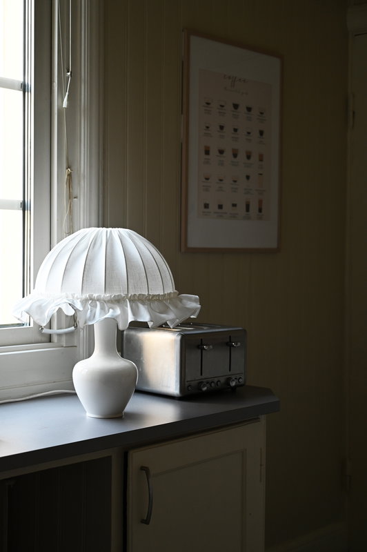 Dilbar Lampfot H36 Vit Glossy