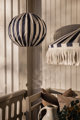 Capri taklampa 45 blå/vit