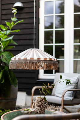 Capri Taklampa 50 Taupe/Vit Frans