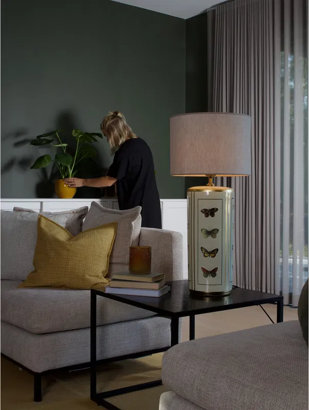 Lucca Bordslampa H67 Sand/Beige