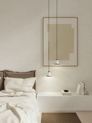 Belle Taklampa D15 Vit/Svart