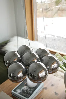 Cupolo Taklampa Rund Krom