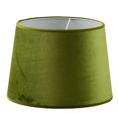 Velutto Sammet Skärmar Rund Olive