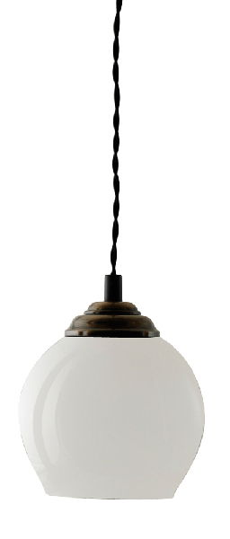 Bistro Glaskupa 20cm Vit