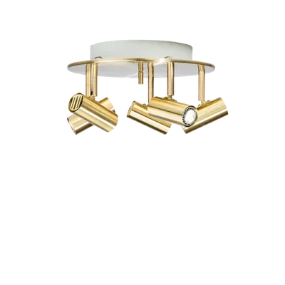 Cato LED Spotlight 5L Blankslipad Mässing