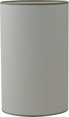 Hög cylinder lampskärm med beige kanter