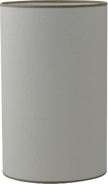 Hög cylinder lampskärm med beige kanter