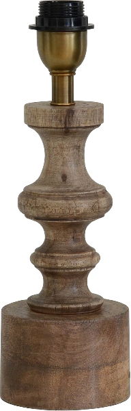 Domino Lampfot H34 Åldrat Trä