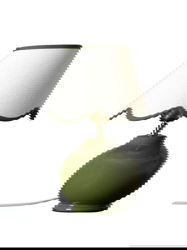Nell bordslampa mossa grön
