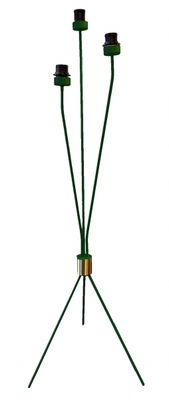 Ljusdal Tripod Golvlampa Mörkgrön/Mässing