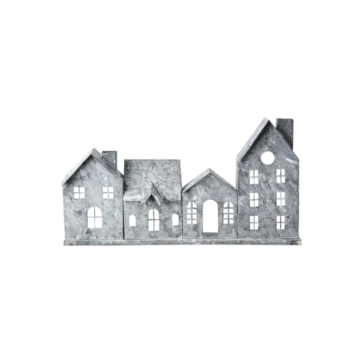 Fenix Ljuslykta Hus L37 Grå/Vit